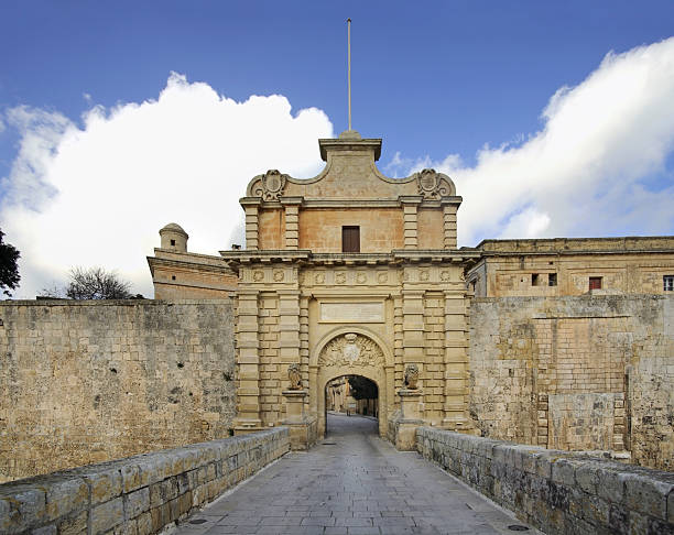 istock Main gate of city in Mdina  Malta 500619432