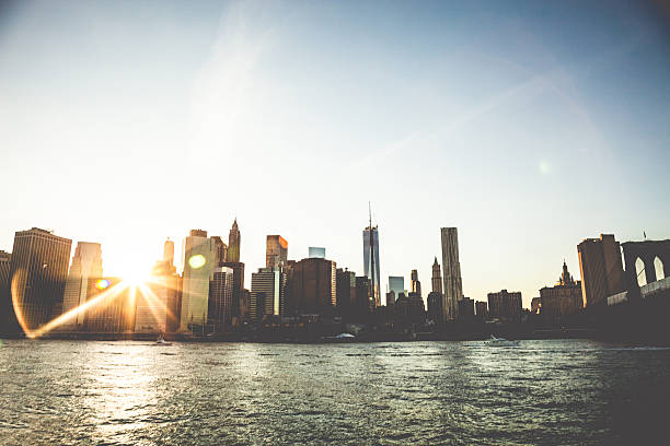 istock Sunset view of New York Lower Manhattan 500620670