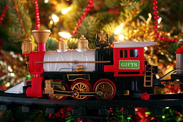 istock toy train Christmas tree decoration 500623988