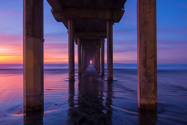 istock Diminishing perspective under concrete pier 500624162