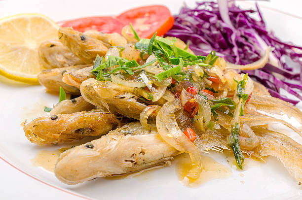 istock Fried fish and chili sauce 500626844