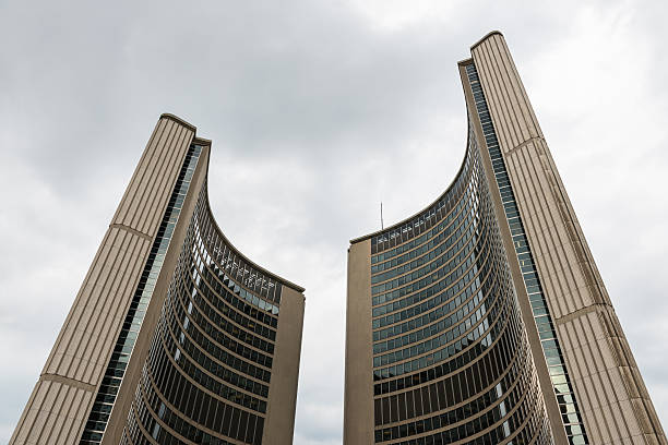 istock Modern architecture of the City Hall, Toronto 500628024
