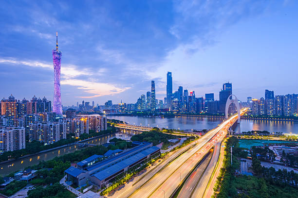 istock Guangzhou Liede Bridge panorama 500639500