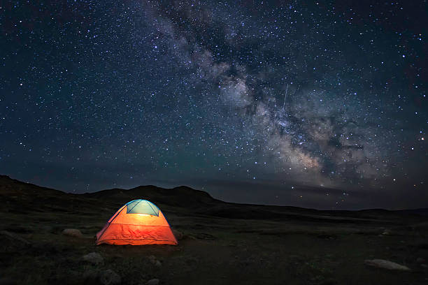 istock The tent under the milky way 500641258