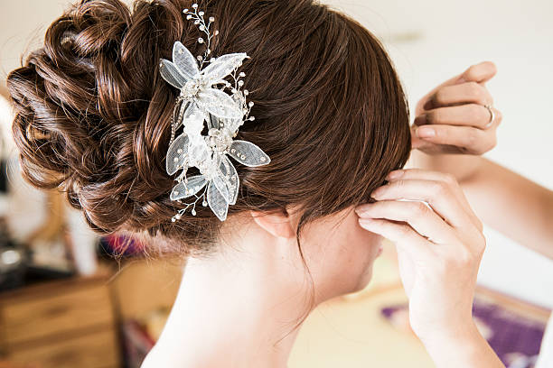istock The beautiful hairstyling for Chinese bride 500644896