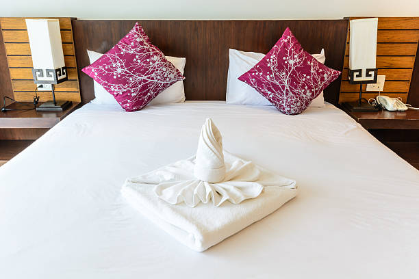 istock Interior of modern comfortable hotel room 500648407