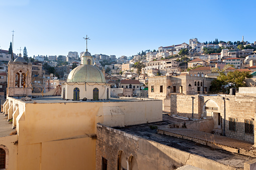 Cityscape of Nazareth in Israel