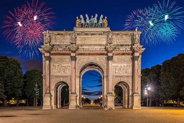 istock Arc de Triomphe du Carrousel at Tuileries Gardens, Paris 500649971