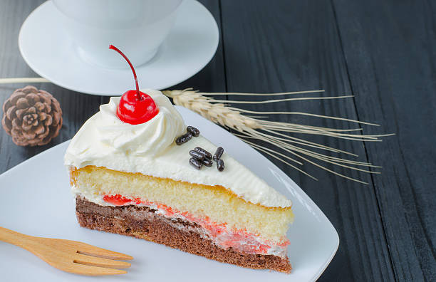 istock chocolate cake in dish on wooden 500650226