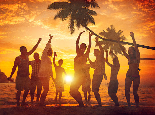 istock People Enjoying Party by the Beach 500651231