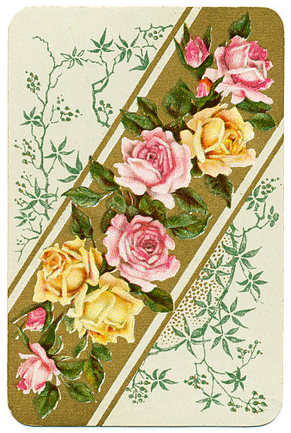 istock Dondorf Baronesse card back design roses on diagonal 1900 500662707