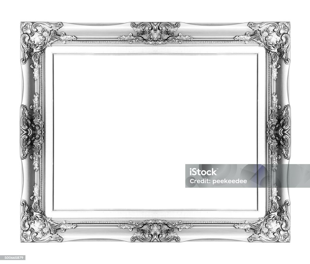 Khung Hình Cổ Điển Màu Bạc Cô Lập Trên Backgrou Trắng Hình ảnh Sẵn ...