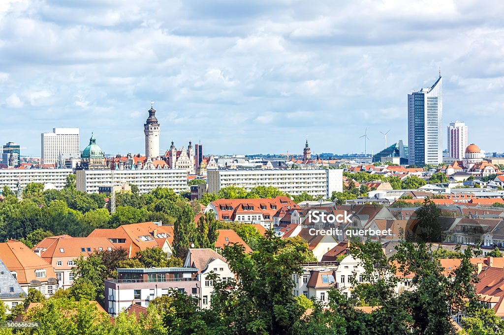 Skyline der Stadt Leipzig - Lizenzfrei Leipzig Stock-Foto