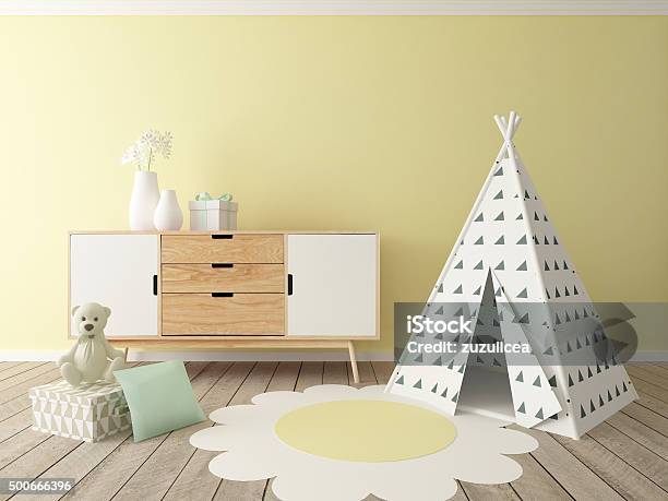 Playroom Interior Stock Photo - Download Image Now - Child, Bedroom, Domestic Room