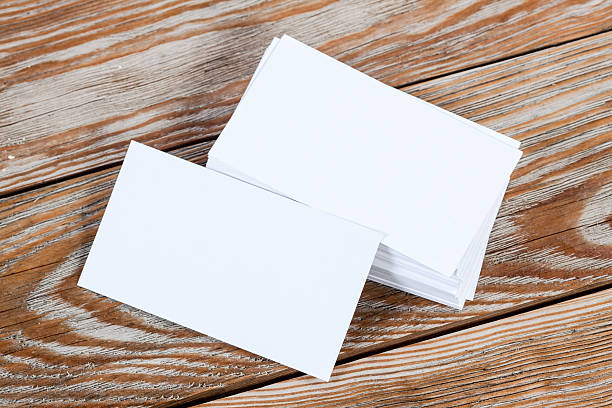 istock White blank business visit card 500666676