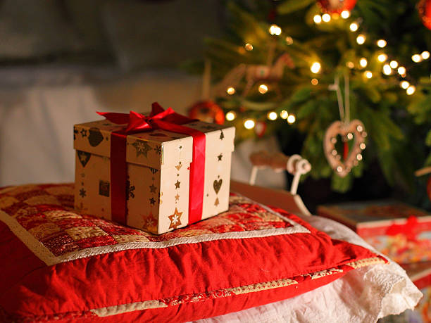 istock The Christmas tree and gifts 500669136