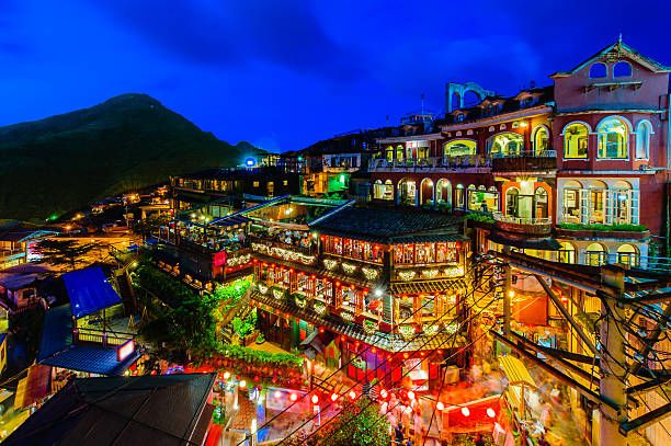 istock night scene of Taipei 500669377