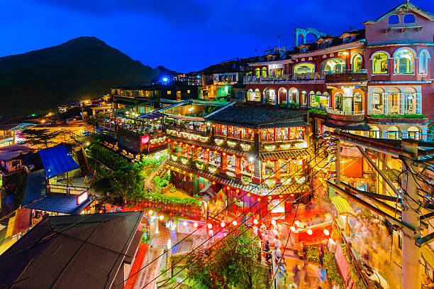 istock night scene of Taipei 500669379