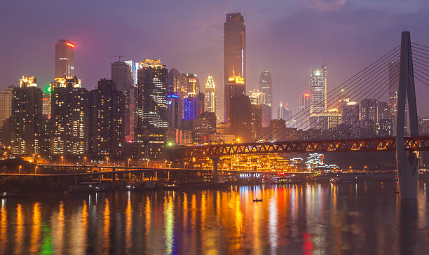 istock Hongya Cave beside River at Night 500669732