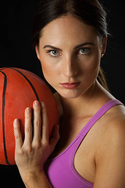istock Female Basketball Player Close Up 500669806