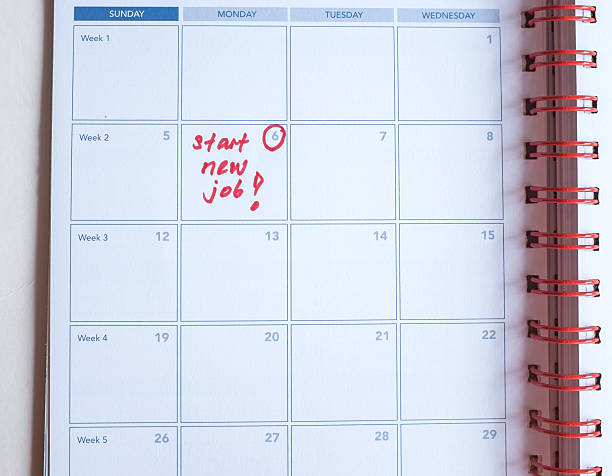 istock Reminder to start new job 500670940
