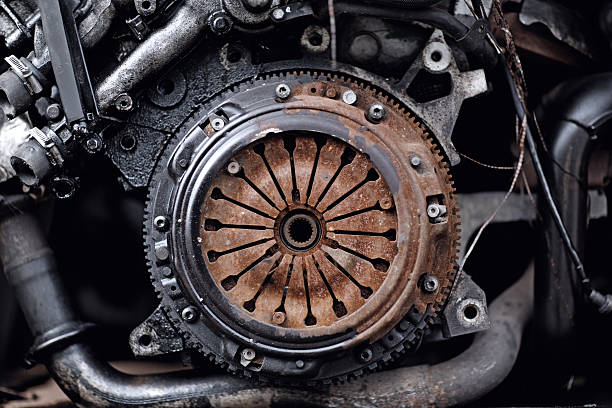 istock Close-up of an old motor engine 500674848