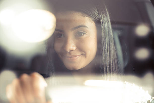 listenning a nice song in car