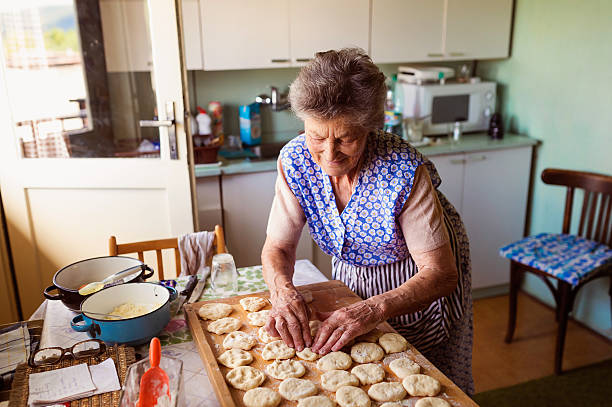 istock Senior woman baking 500675334