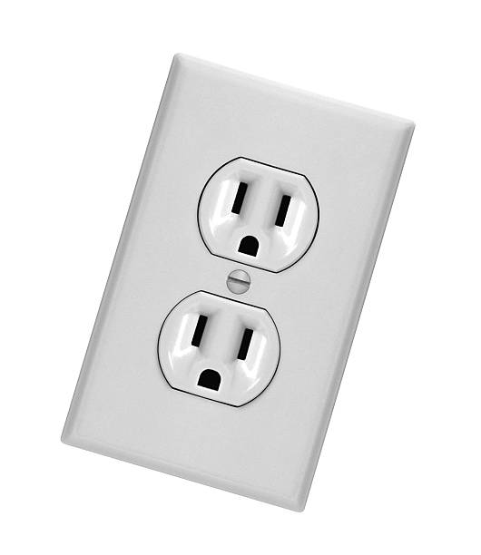 white electric wall outlet receptacle white electric wall outlet receptacle Faceplate stock pictures, royalty-free photos & images