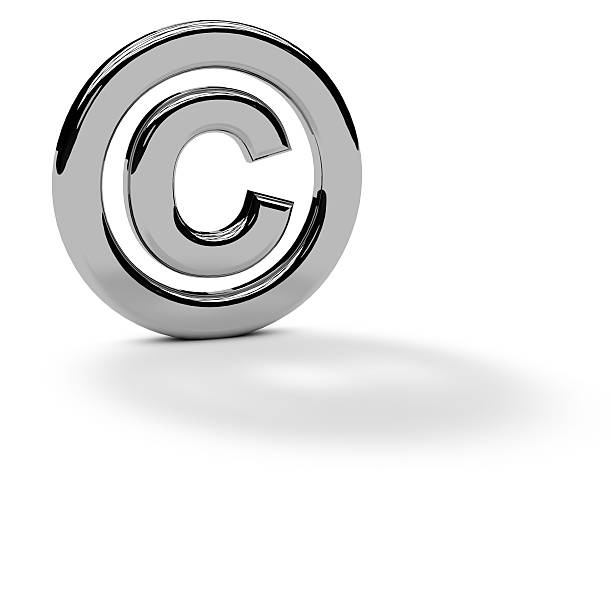 istock Copyright metal symbol 500676860