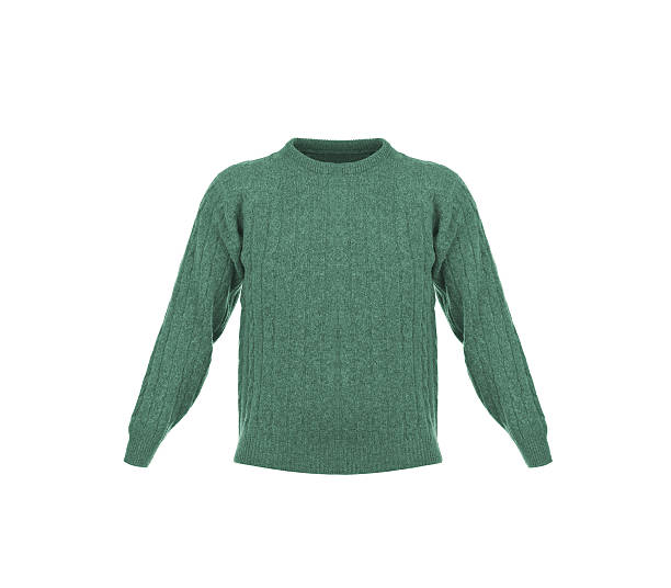 istock Knitted green jacket for the baby 500676880
