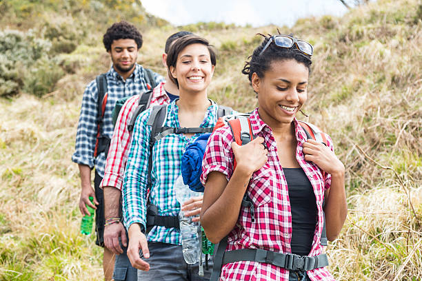 istock People Hiking at Top of Mountain 500682793