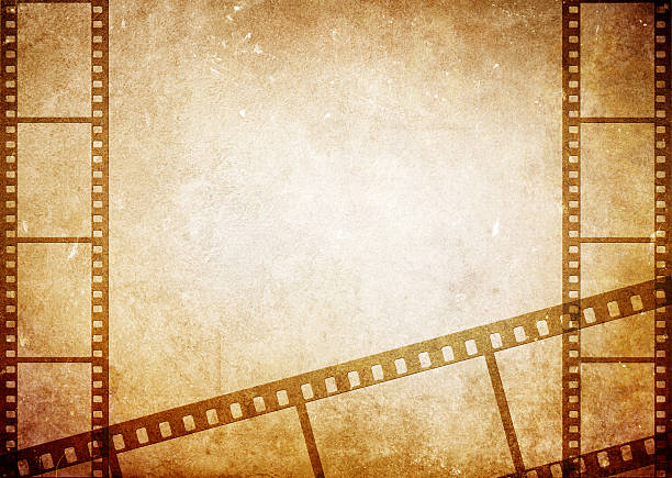 Old Paper Texture with Film Border stock photo