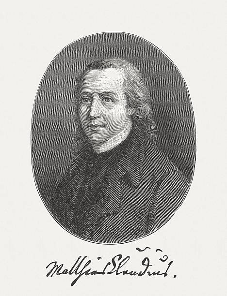 istock Matthias Claudius (1740-1815), German poet, wood engraving, published in 1870 500686307