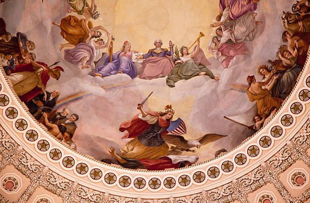 istock US Capitol Dome Rotunda Apothesis George Washington DC 500687393