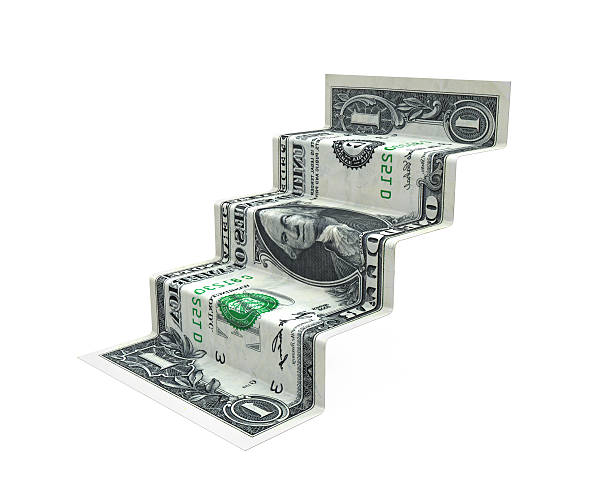 istock Staircase Money Origami 500688219