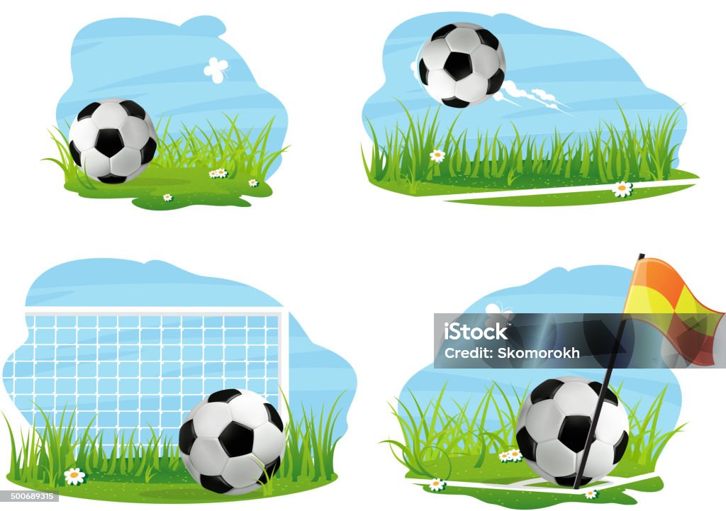 Conceito de futebol - Vetor de Abstrato royalty-free