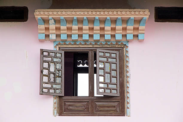 istock Window at the Sanghak Choeling Monastery, Sikkim, India 500692106