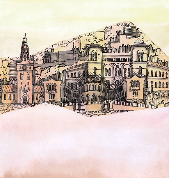 istock the panoramic view of the oslo norway city hand drawn 500693974