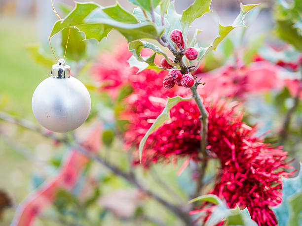 istock Christmas ornaments on the tree 500694410