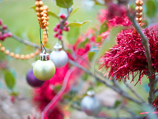istock Christmas ornaments on the tree 500695094