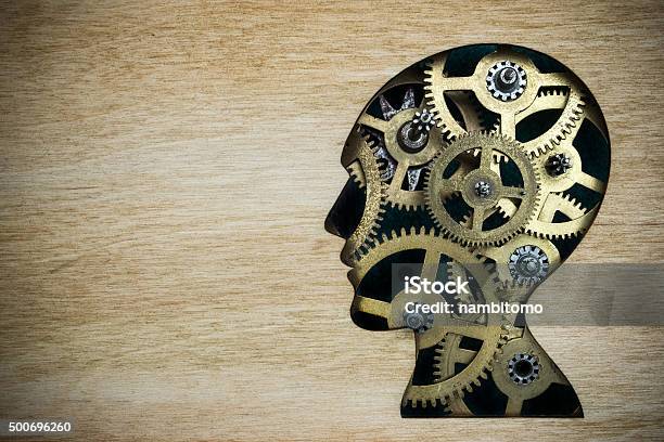 Brain Model Made From Rusty Metal Gears Stock Photo - Download Image Now - Memories, Working, Nostalgia