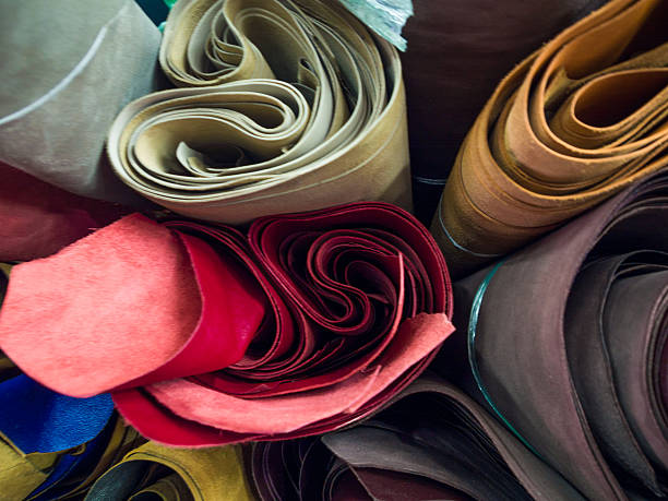 istock Vegetable tanned leather with Cow Corrected Grain 500696562