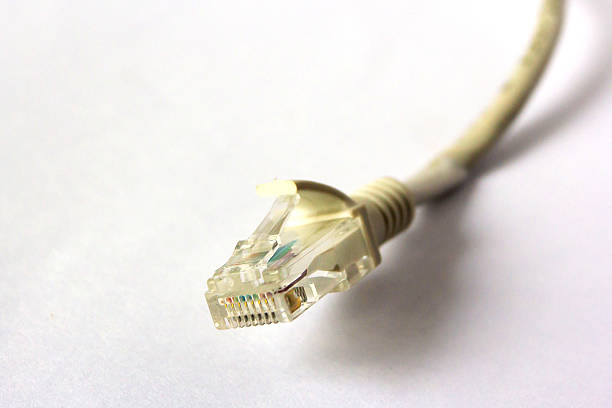 istock LAN  Cat 5 Wire cable with RJ 45 Connector 500698108