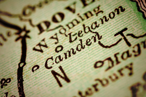 istock Camden, Delaware on an Antique map 500703222