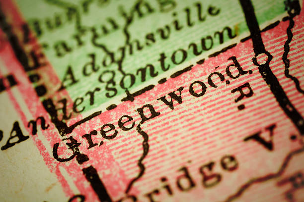 istock Greenwood, Delaware on an Antique map 500703428