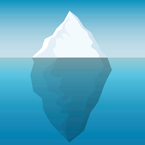 iceberg - directly below illustrations stock illustrations