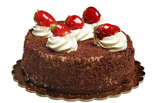 istock chocolate cake with stawberry 500703518