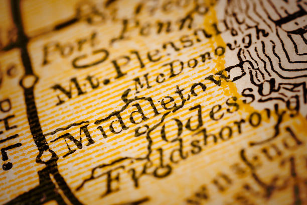 istock Middletown, Delaware on an Antique map 500703648