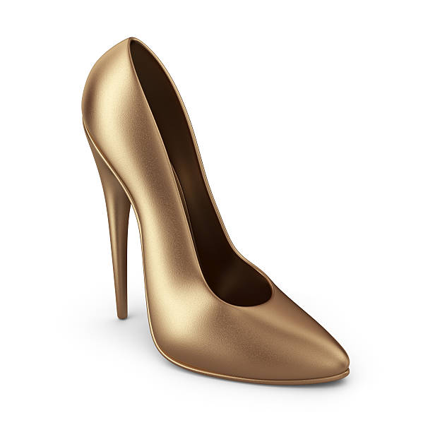 istock High heel shoes. 3D Icon isolated on white background 500706105